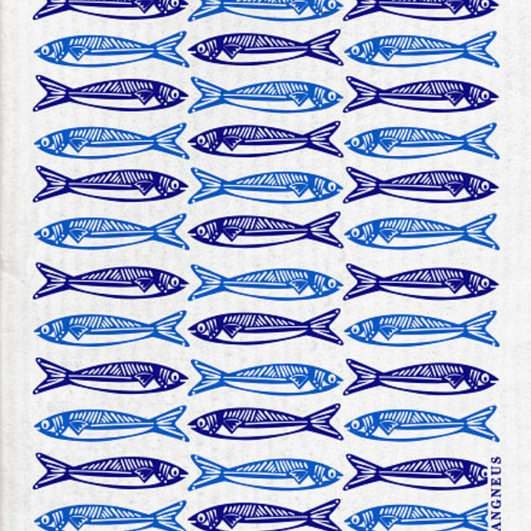 Swedish Dishcloth: Sardines