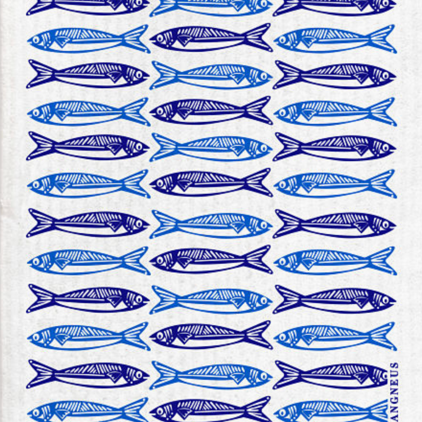 Swedish Dishcloth: Sardines