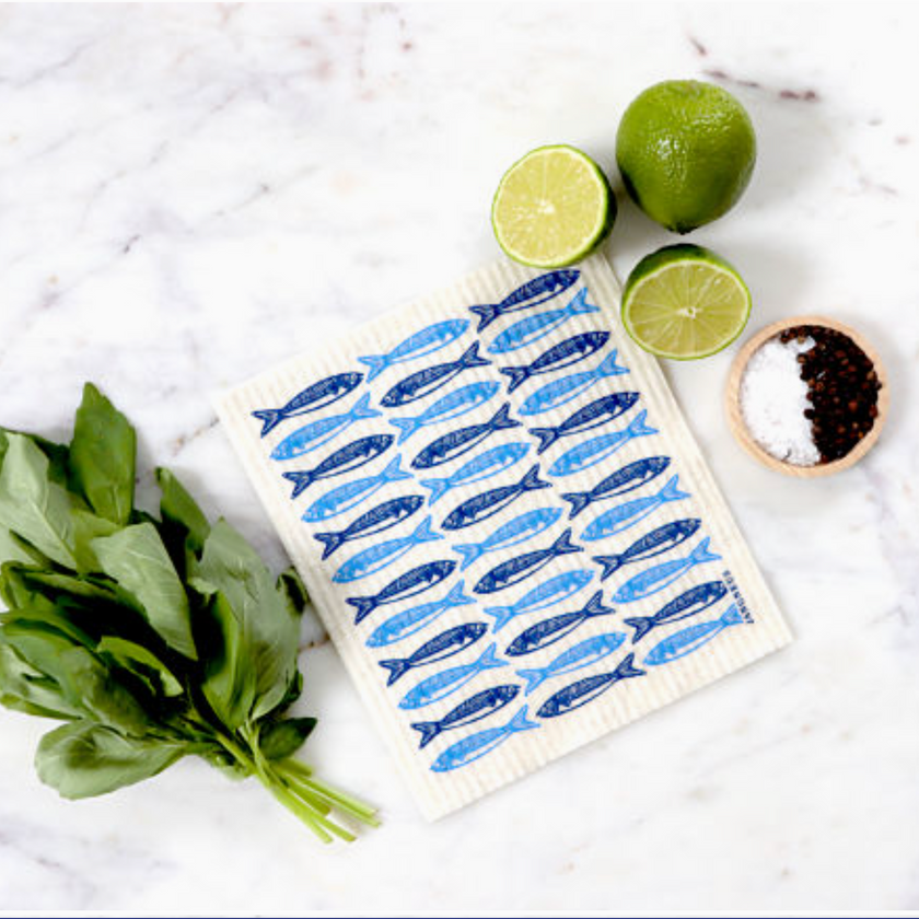 Swedish Dishcloth: Sardines