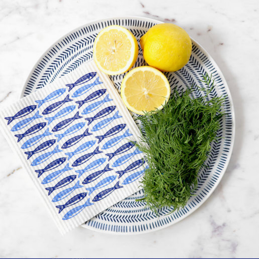 Swedish Dishcloth: Sardines