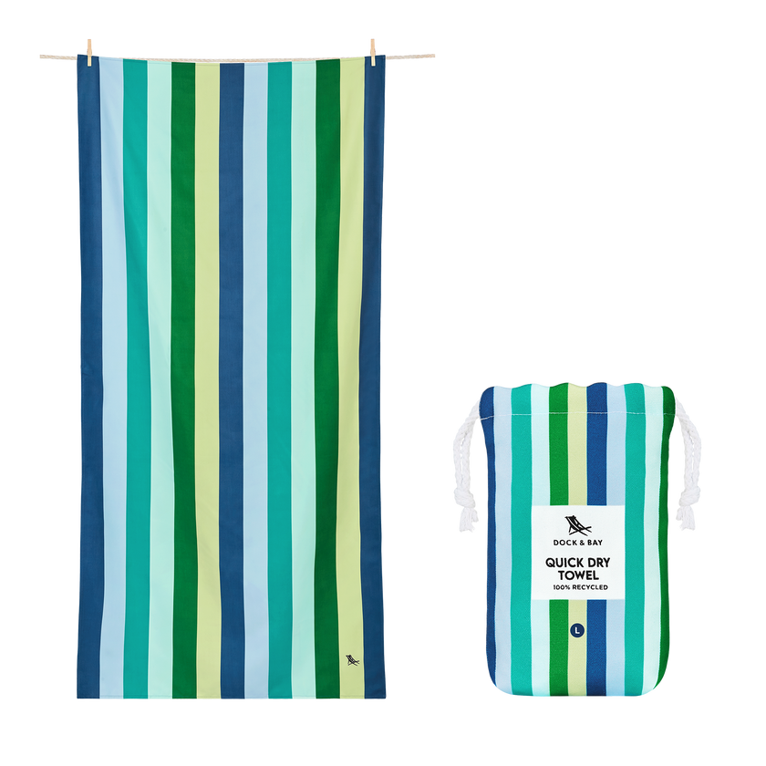 Fresh Summer Stripes Quick Dry Beach & Travel Towels