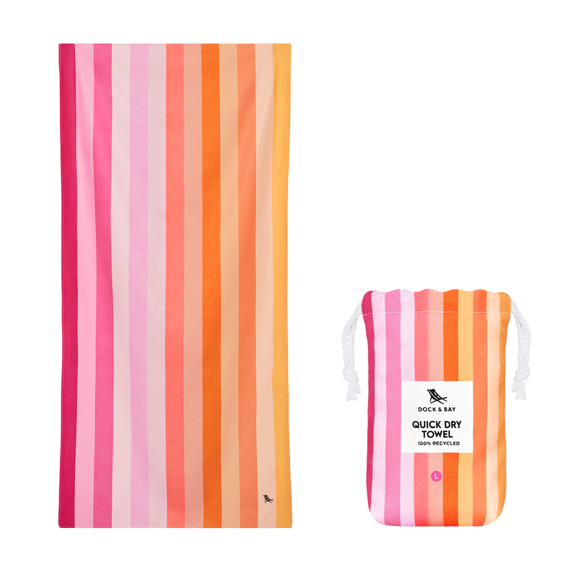 Fresh Summer Stripes Quick Dry Beach & Travel Towels