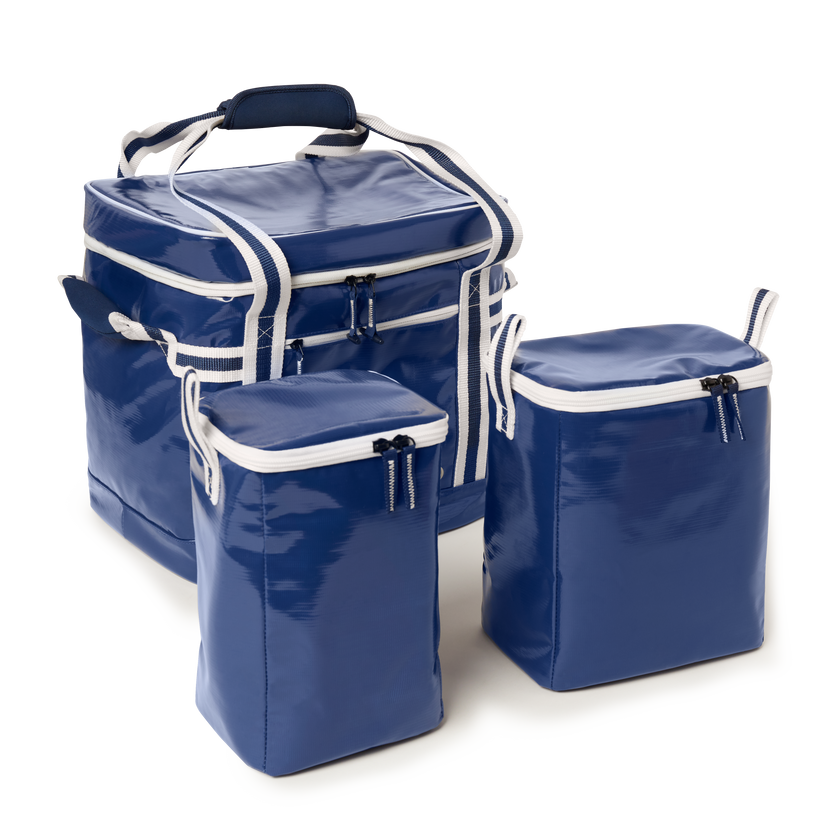 Tall insulated cooler bag